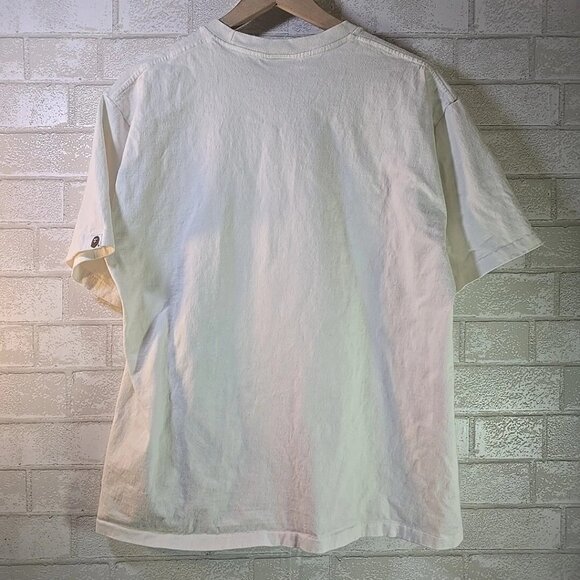 A Bathing Ape Japan Culture Lucky Cat Graphic Print WhiteT-shirt Men's Size XL - Picture 10 of 11